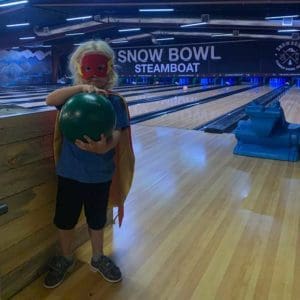 bowling in a costume
